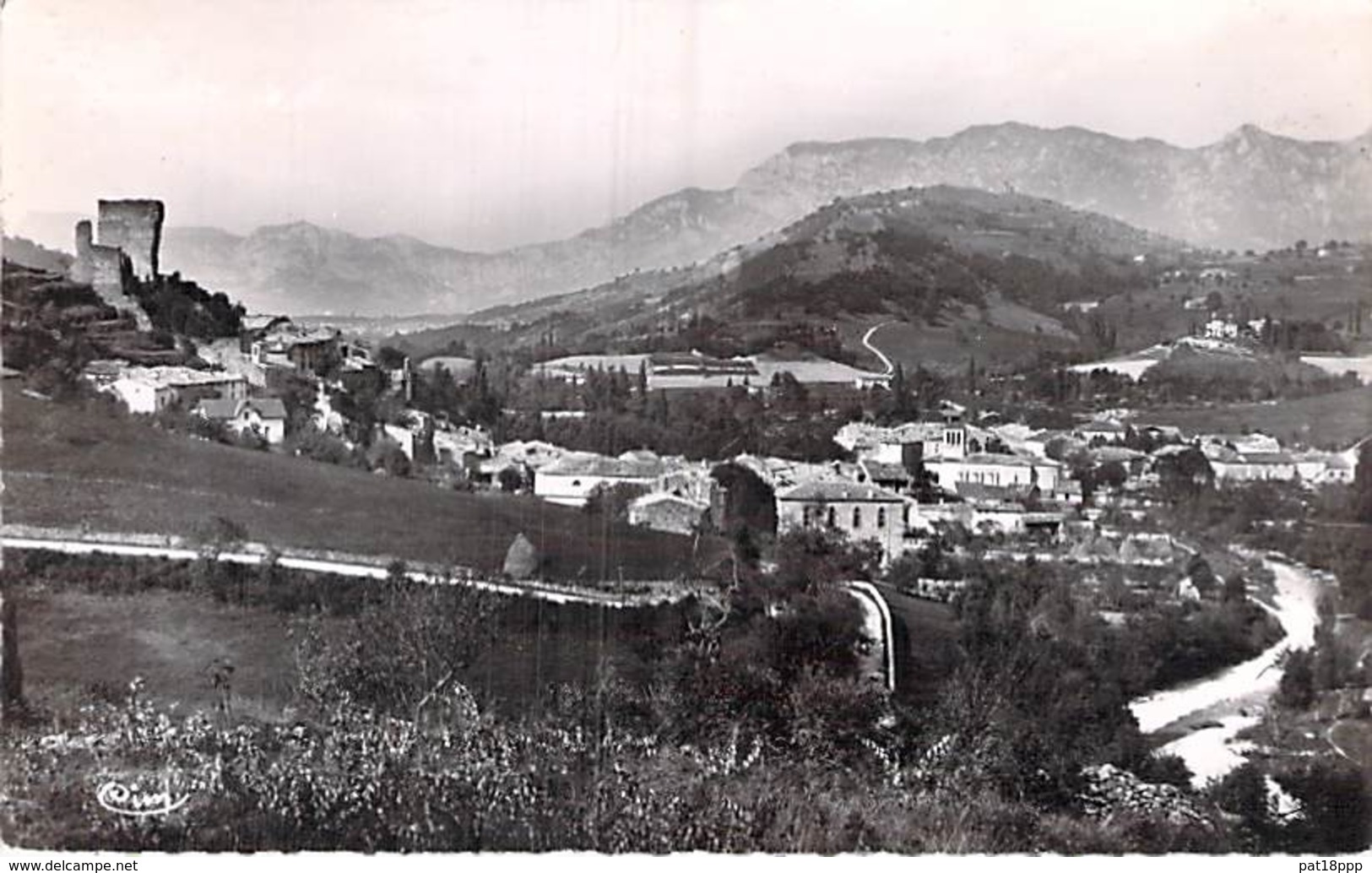 26 - BOURDEAUX : Vue Générale - CPSM Dentelée Noir Et Blanc Format CPA 1955 - Drôme - Autres & Non Classés