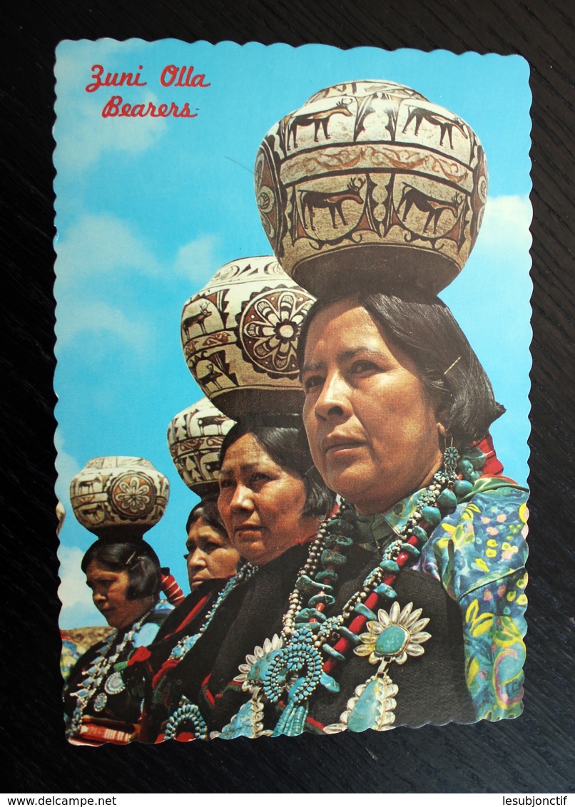 Zuni Pueblo Oil Bearers Western New Mexico A Modern 4x6 Chrome Postcard Not Posted - Indiens D'Amérique Du Nord