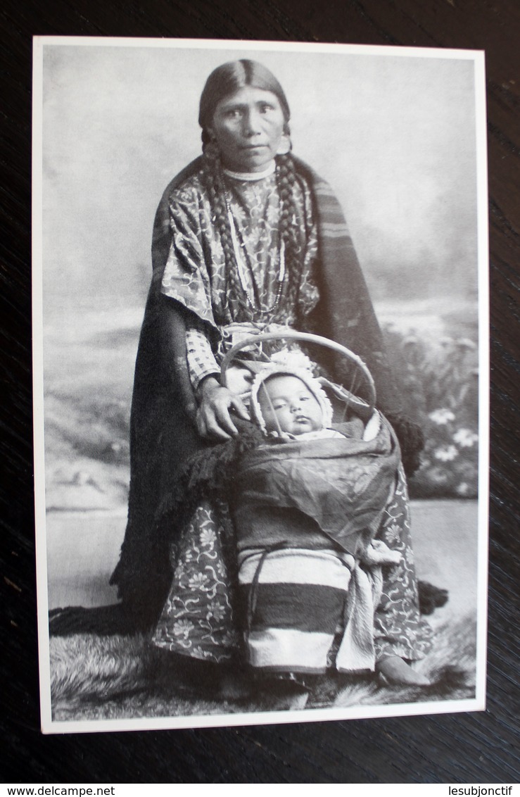 Oregon Indian Woman And Papoose Pendleton A Modern 4x6 Chrome Postcard Not Posted - Native Americans