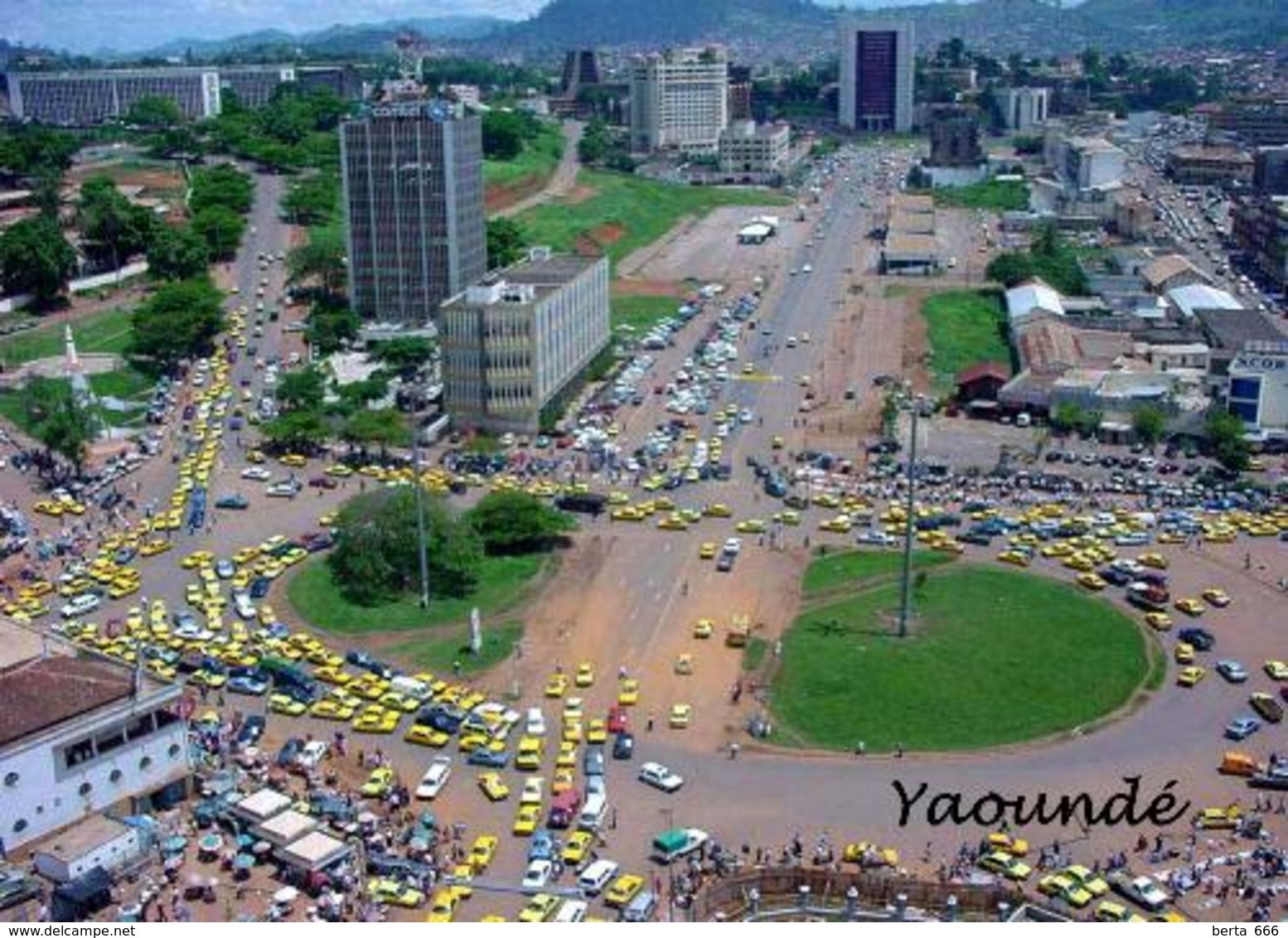 Cameroon Yaounde Aerial View New Postcard Kamerun Cameroun - Kamerun