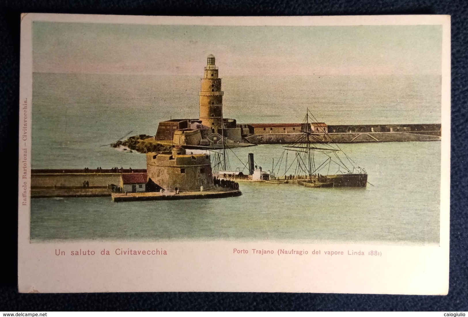 Civitavecchia - Porto Traiano - (Naufragio Del Vapore Linda 1881)  - CG - Autres & Non Classés