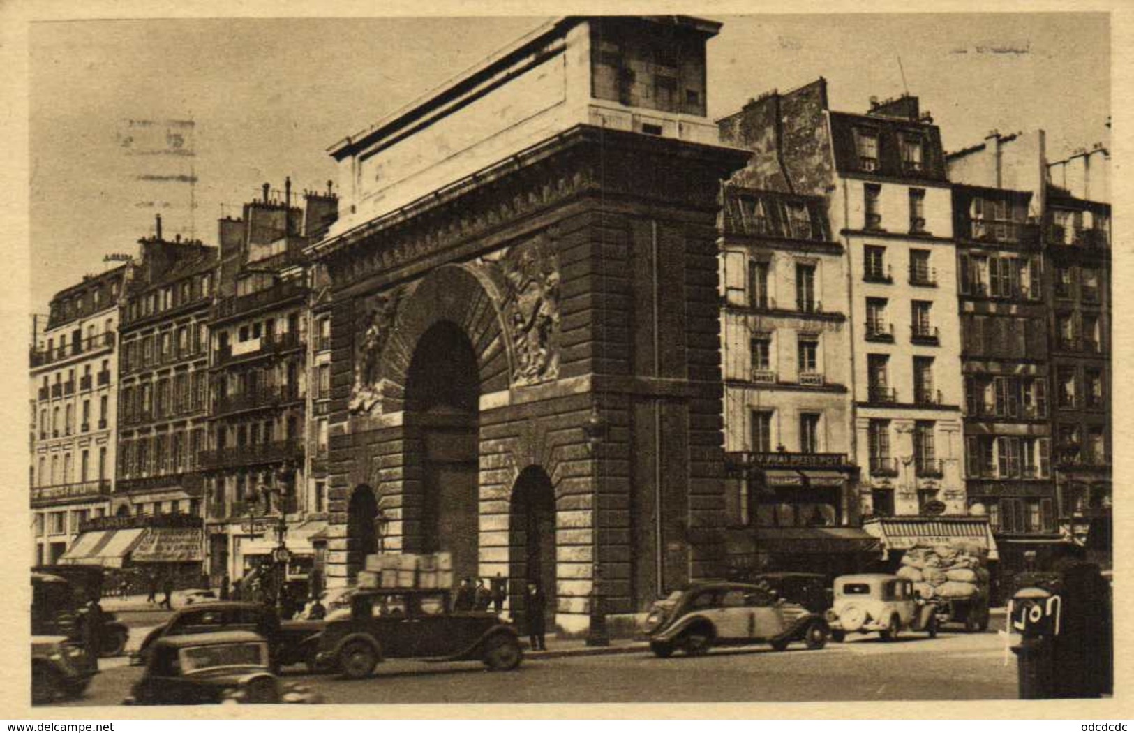 PARIS  Porte Saint Martin RV  Beau Timbre 30C Cachet Flamme - Arrondissement: 10