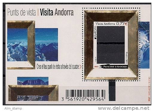 2012 Andorra France Bl 8 **MHN  Europa : VISITA - 2012