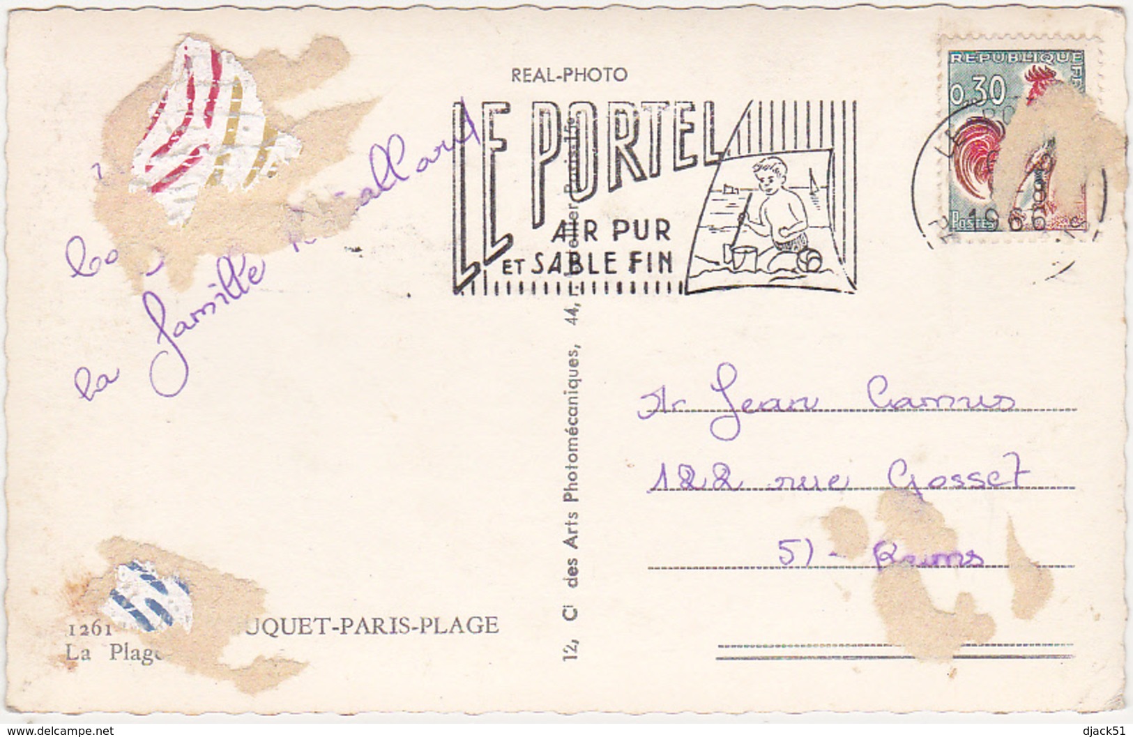 62 - LE TOUQUET-PARIS-PLAGE - La Plage - 1966 / Jeux, Manèges - Le Touquet