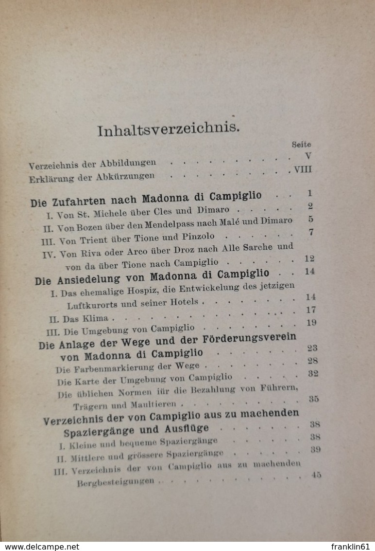 Führer Für Madonna Di Campiglio. Mit 32 Ansichten Der Umgebung, - Otros & Sin Clasificación