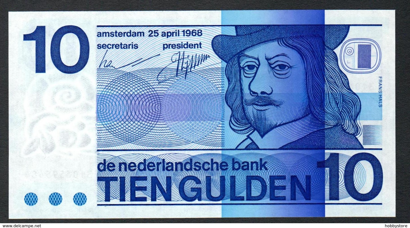 Netherlands 10 Gulden 1968 UNC - 10 Gulden