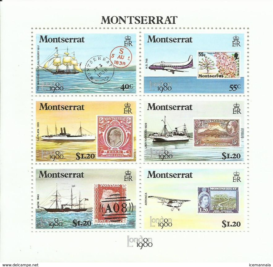 MONTSERRAT  YVERT  418/23    MNH  ** - Montserrat