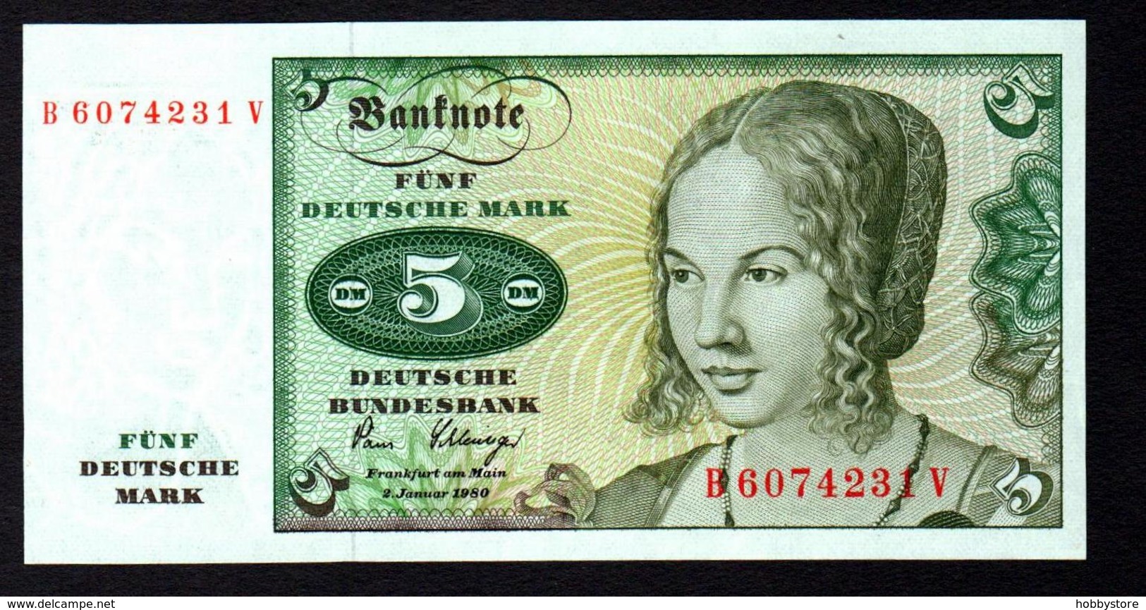 Germany 5 Mark 1980 UNC - 5 Deutsche Mark