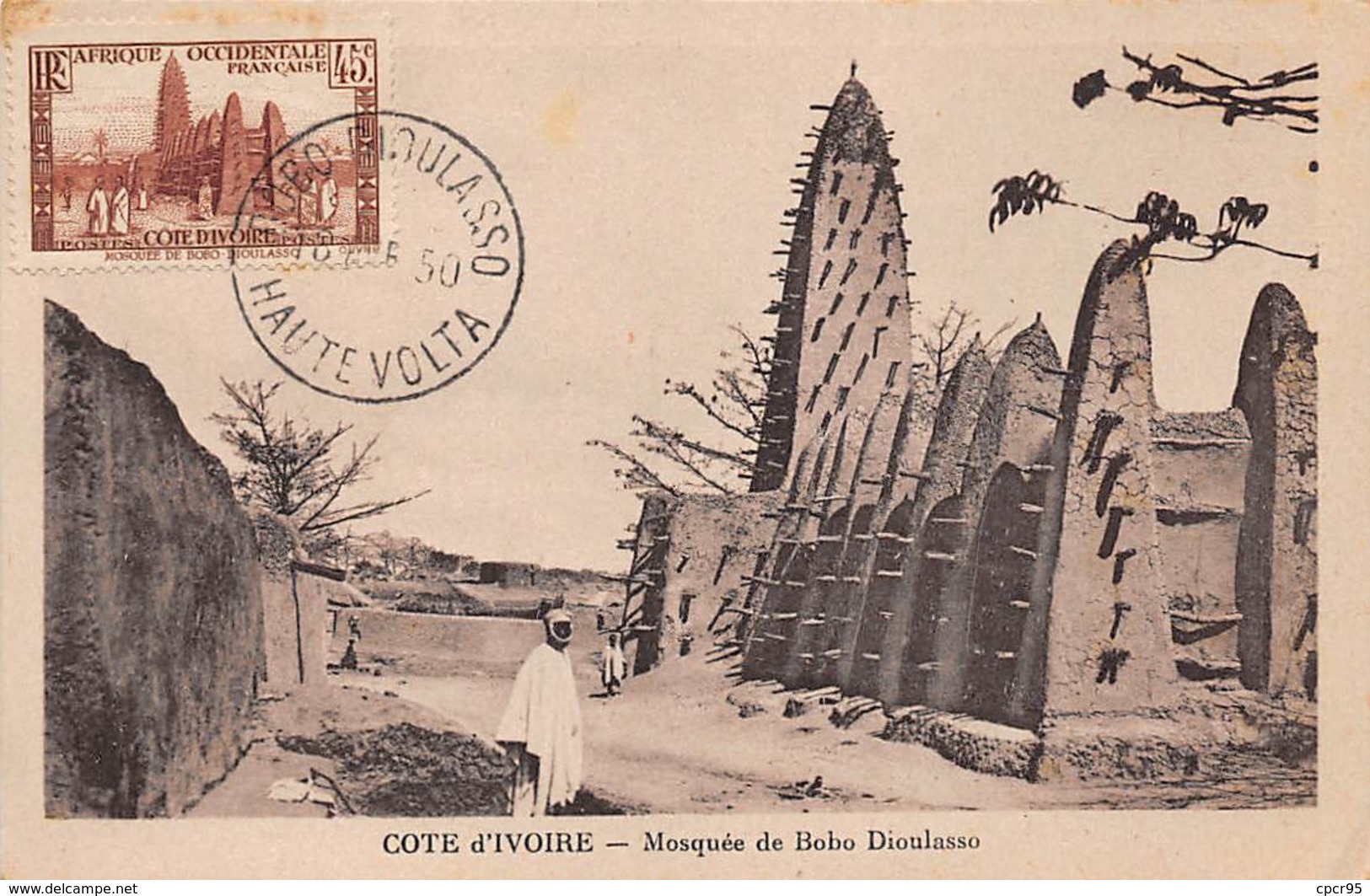Cote D'ivoire.n°57953.mosquée De Bobo Dioulasso.carte Maximum - Côte-d'Ivoire