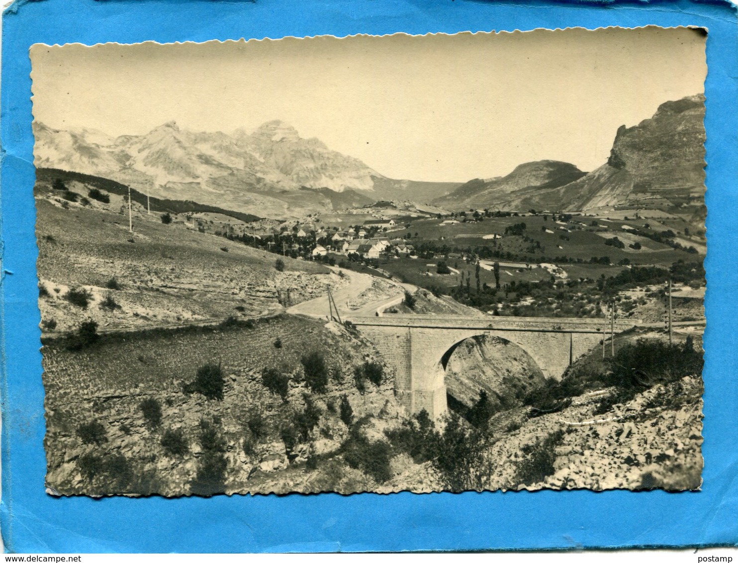 Le Dévoluy Pittoresque-carte Photo D'art  Signée Gravée  -a Voyagé Années 30-- - Saint Etienne En Devoluy