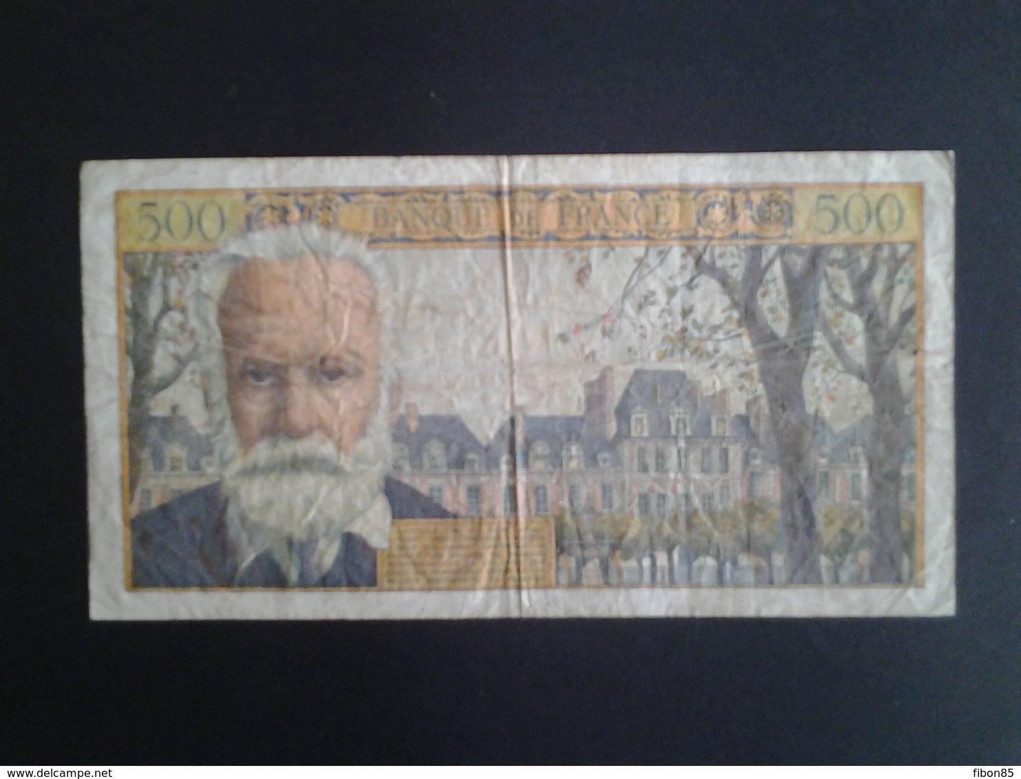 500 F / 5 NF VICTOR HUGO SURCHARGE DU 12-2-1959  T.116 - 1955-1959 Opdruk ''Nouveaux Francs''