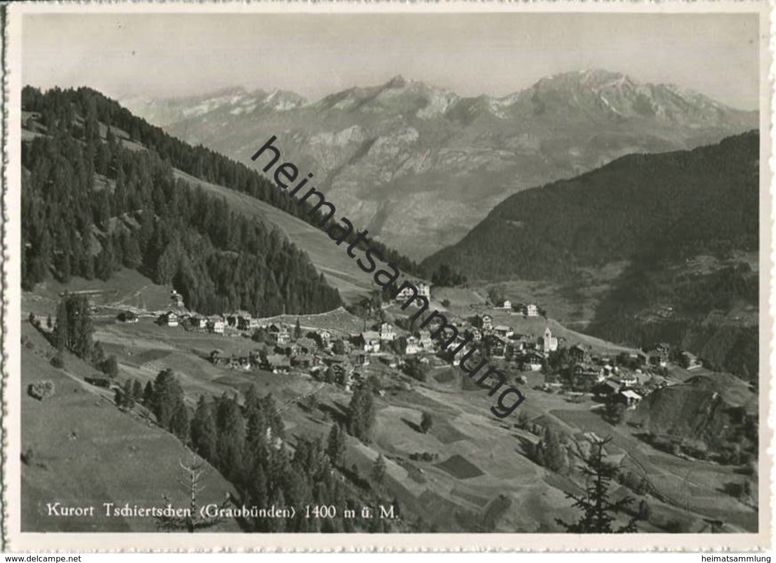 Tschiertschen - Foto-AK Grossformat - Verlag J. Schmidli Baden - Tschiertschen