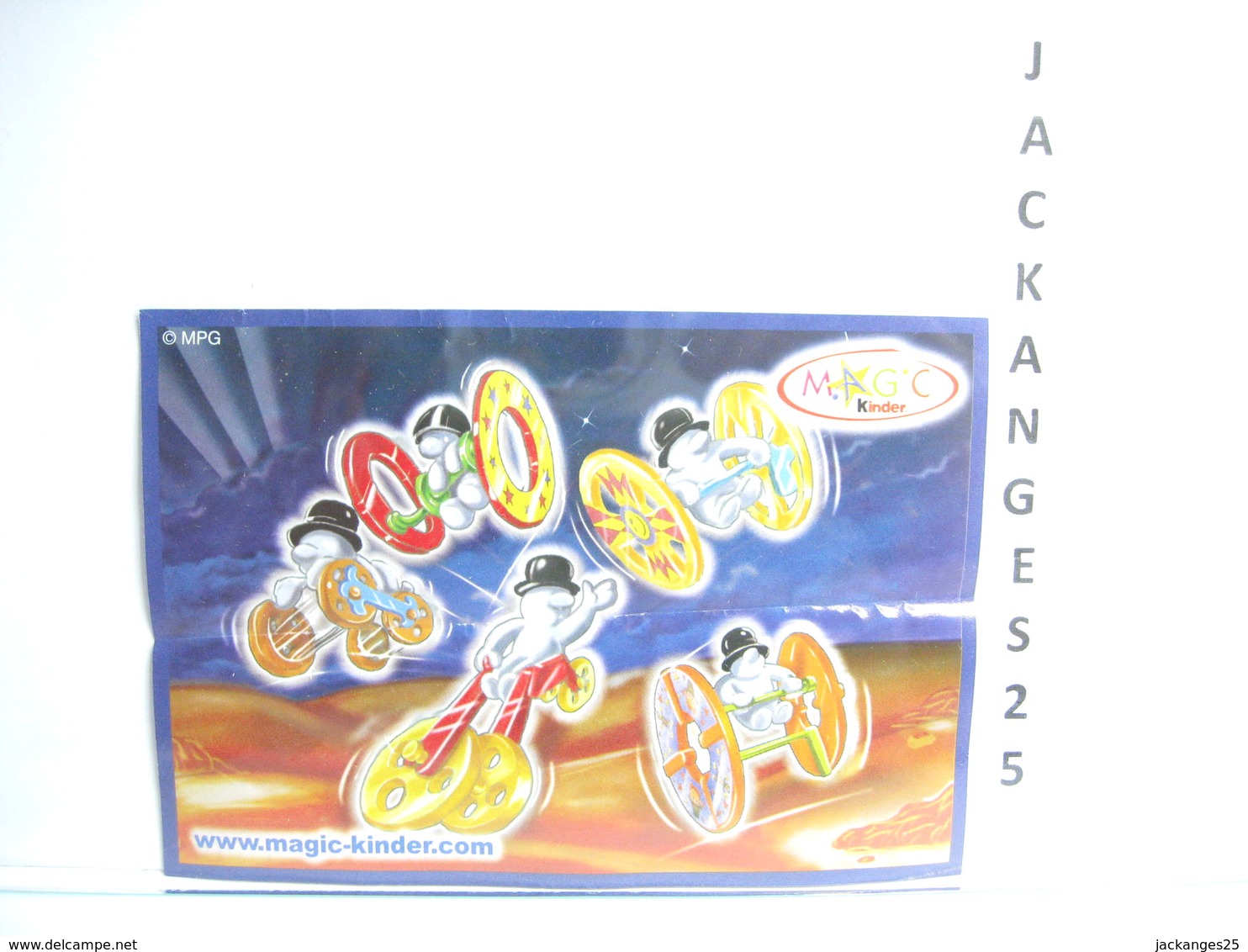 KINDER ROLLER RACER  MPG C 72 B  2005 + BPZ EU B + MAGIC CODE - Inzetting