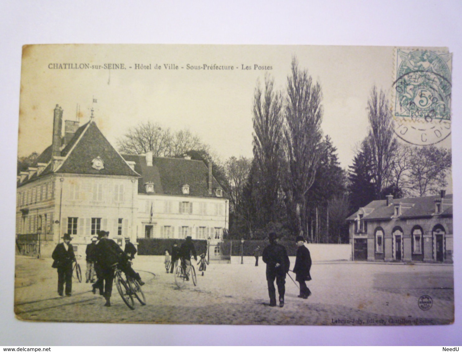 GP 2019 - 1387  CHATILLON-sur-SEINE   (Côte D'Or)  :  Hôtel De Ville  -  Sous-Préfecture  -  Les Postes   1907    XXX - Chatillon Sur Seine