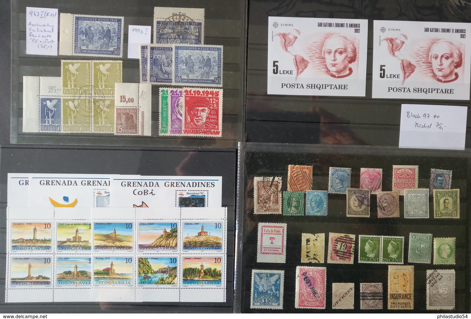 WORLDWIDE/Alle Welt: High Catalogue Value Lot - Hoher Katalogwert - Lots & Kiloware (mixtures) - Max. 999 Stamps