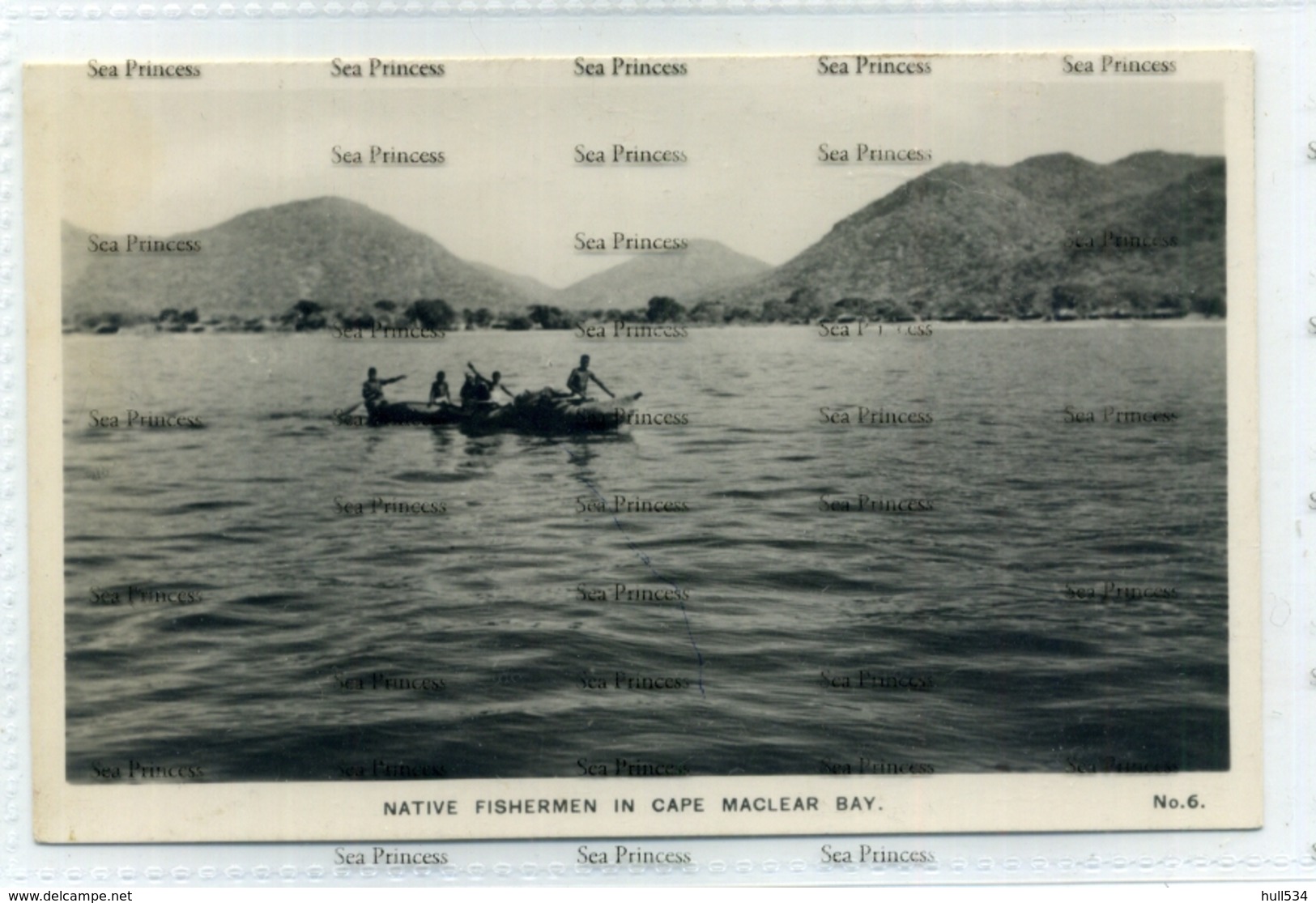 Malawi Nyasaland Native Fisherman In Cape Maclear Bay 1920s Era Postcard - Malawi