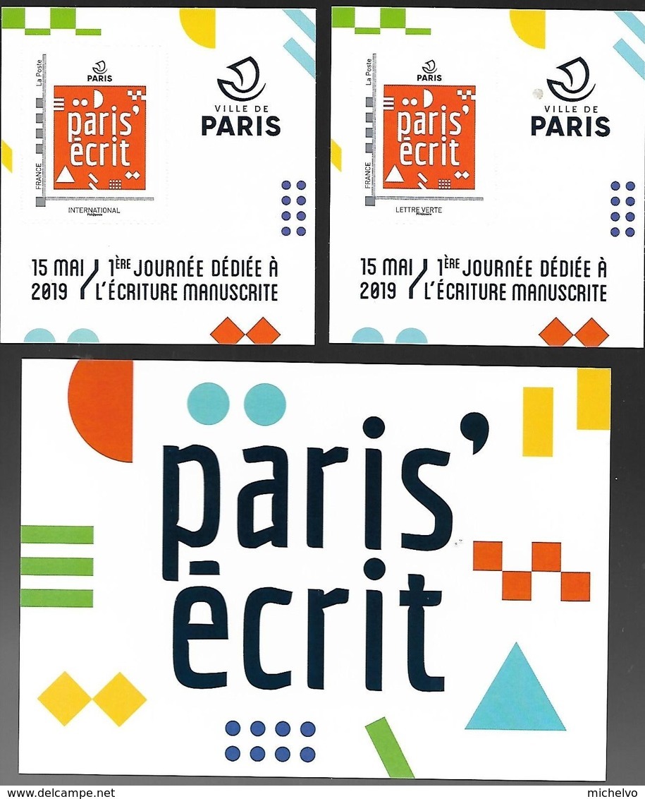 France 2019 - Mini Collector "Paris Ecrit" (lettre Verte & International) ** - Nuovi