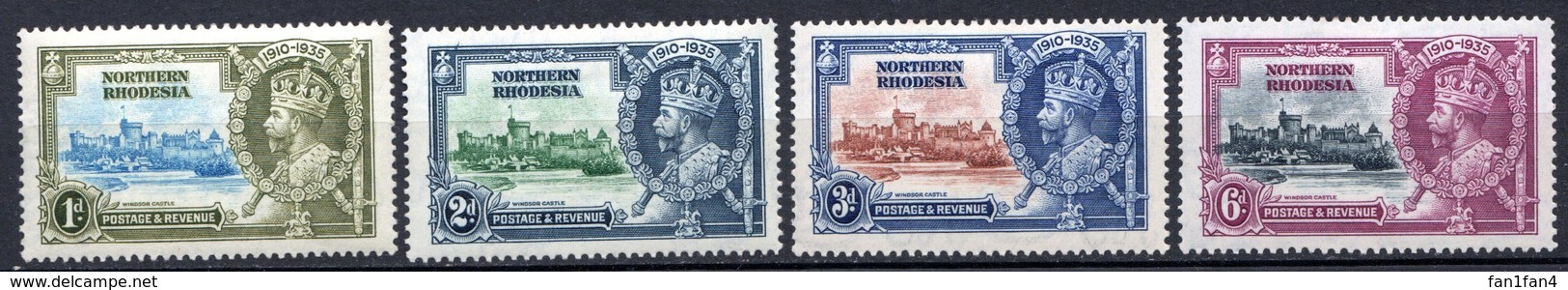 RHODESIE DU NORD - (Colonie Britannique) - 1935 - N° 18 à 21 - (Jubilé De George V) - Rhodésie Du Nord (...-1963)