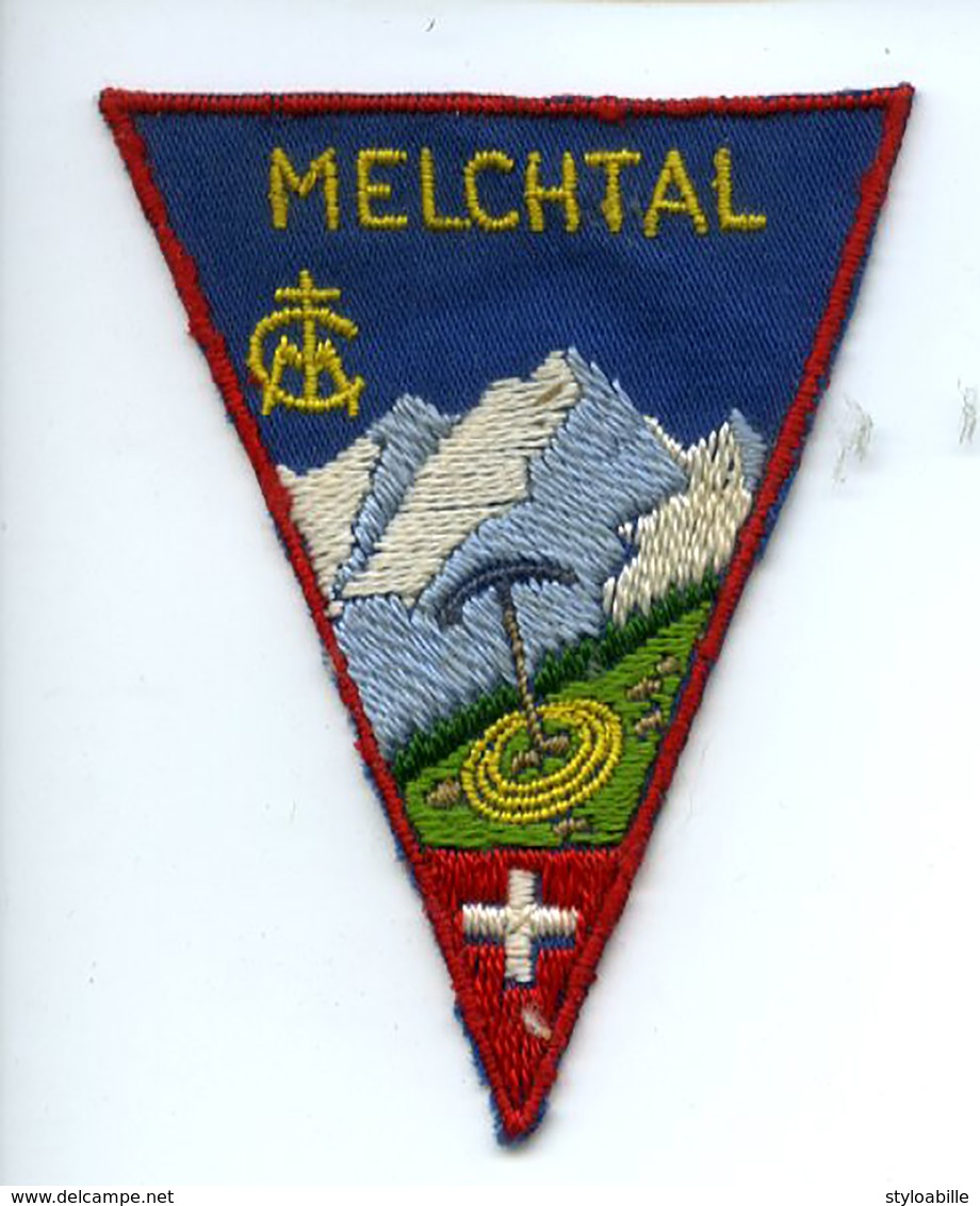 Ecusson MELCHTAL Suisse Blason Patch Tissu - Ecussons Tissu