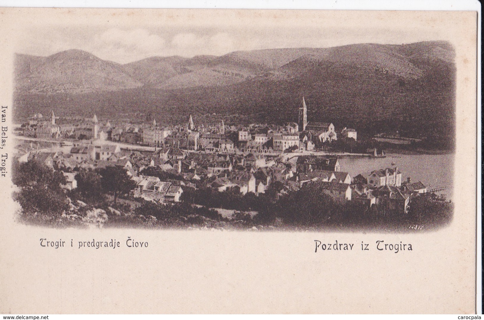 Carte 1920 TROGIR I PREDGRADJE CIOVO - Kroatië
