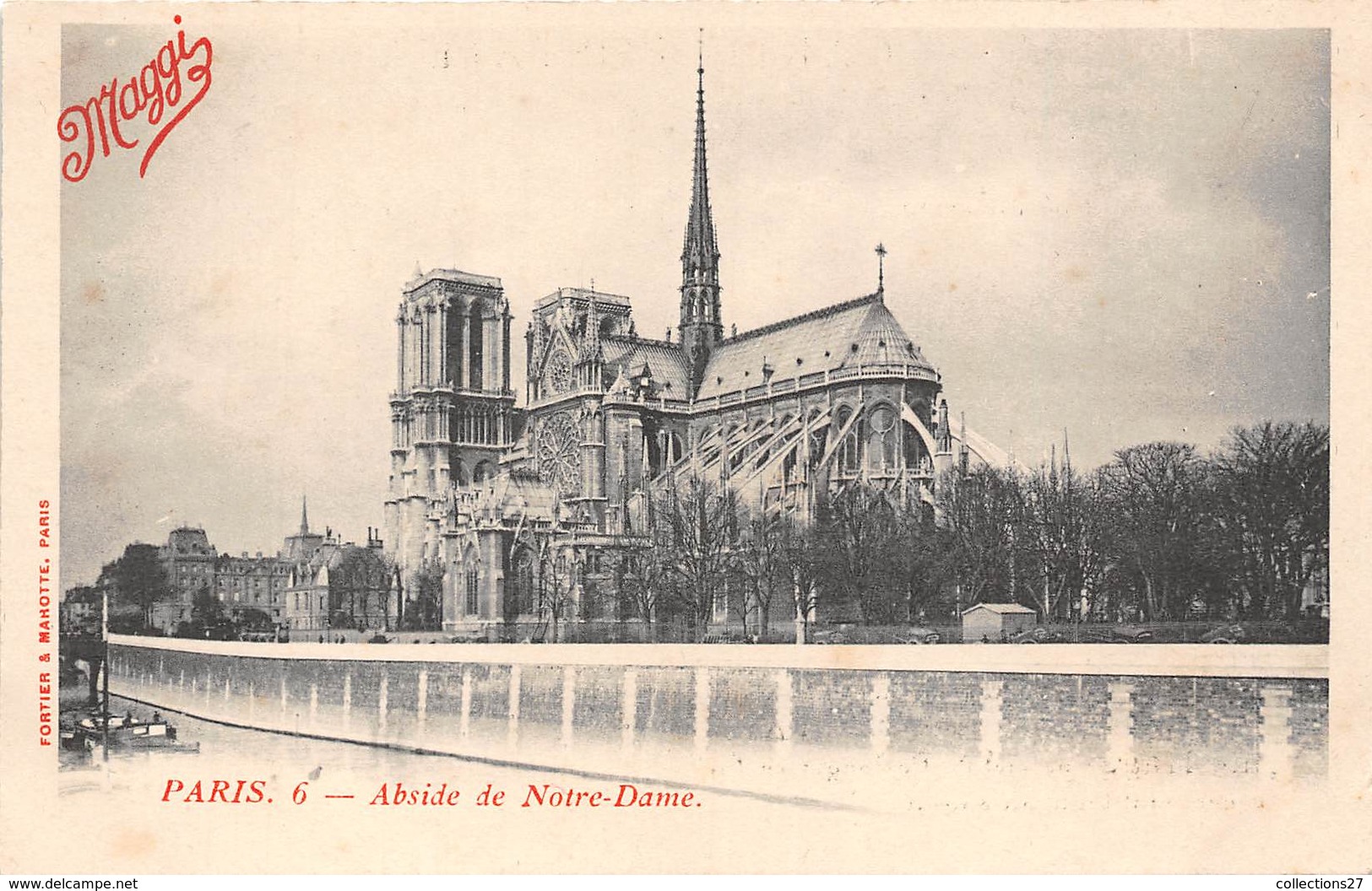 PARIS- ABSIDE DE NOTRE-DAME-DE-PARIS- PUB MAGGI - Notre-Dame De Paris