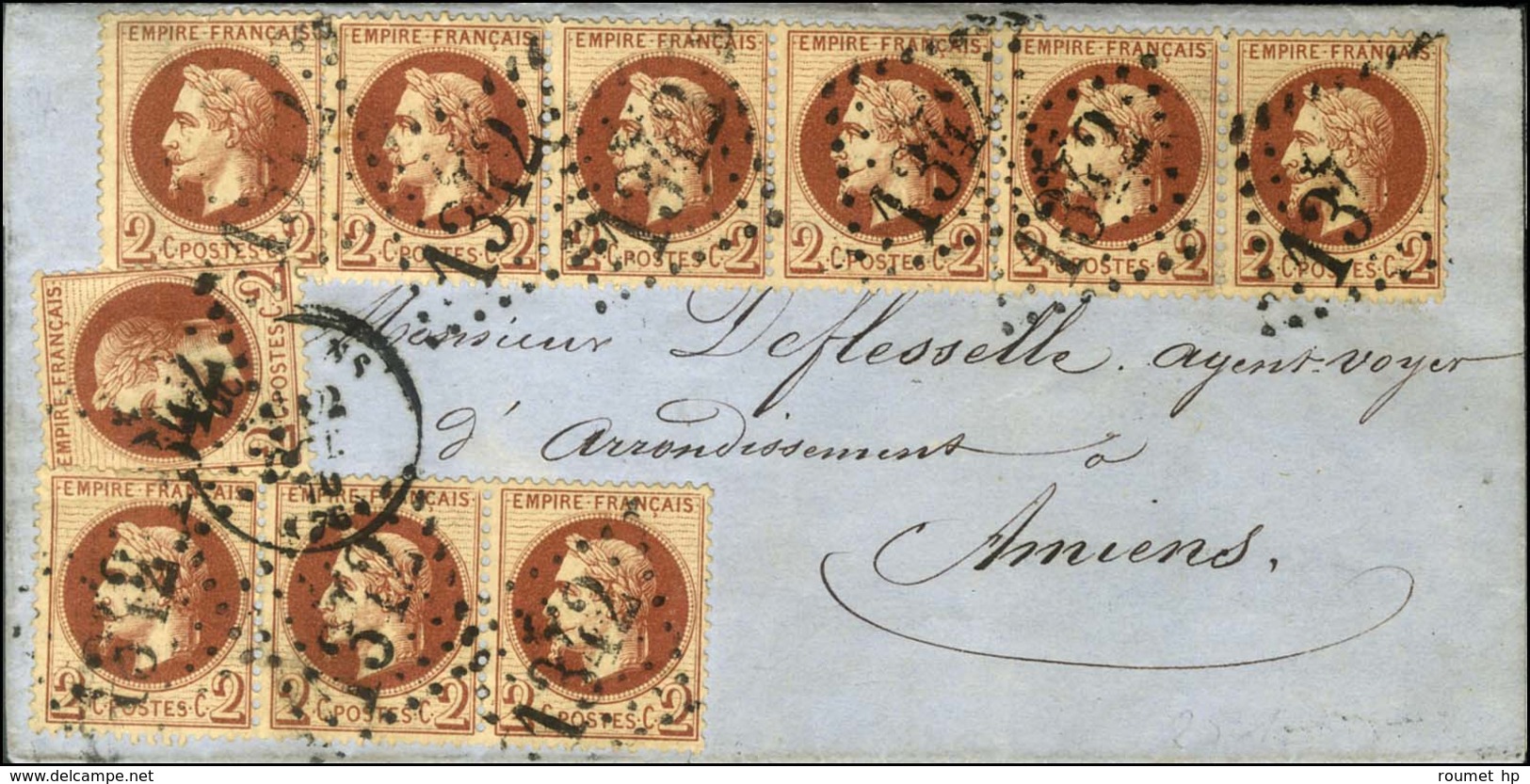 GC 1342 / N° 26 (10) Càd T 16 DOULLENS (76) Sur Lettre Pour Amiens. 1870. - TB. - R. - 1863-1870 Napoleon III With Laurels