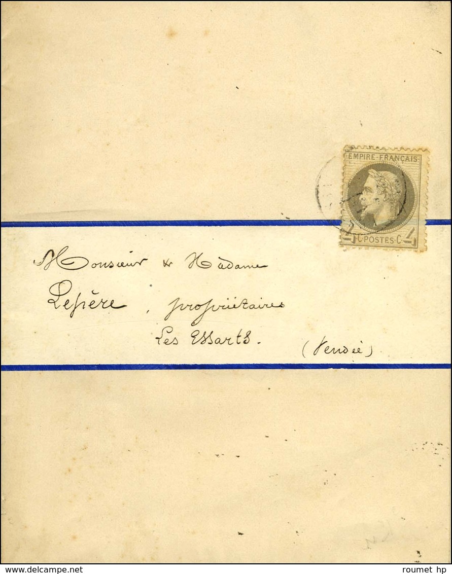 Càd T 15 LES ESSARTS (79) / N° 27 Sur Imprimé De Naissance Adressé Localement. 1869. - TB. - 1863-1870 Napoleone III Con Gli Allori