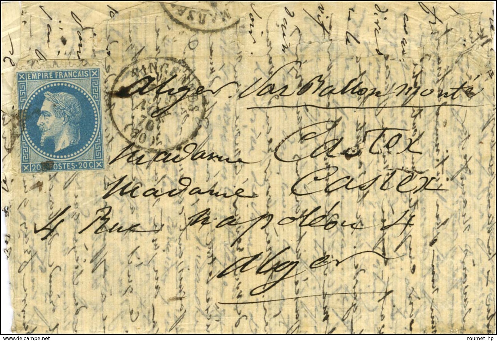 GC 4290 / N° 29 Càd T 16 VINCENNES (60) 9 NOV. 70 Sur Lettre Avec Très Bon Texte Historique Signé Du Général Castex Pour - War 1870
