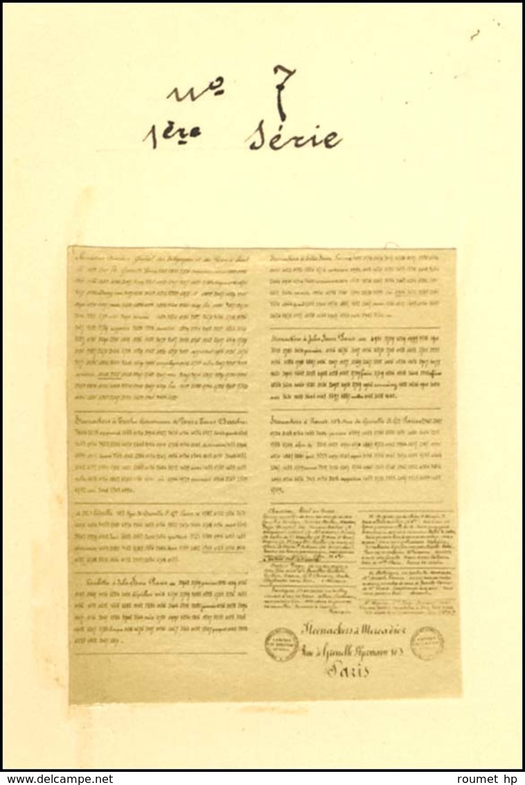 Pigeongramme 1ère Série N° 7. - TB. - Oorlog 1870