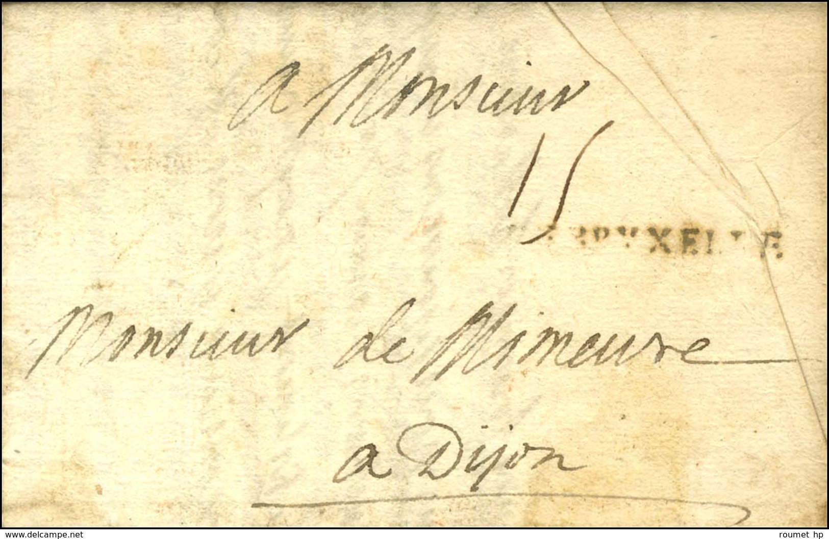 Lettre Avec Texte Daté De Bruxelles Le 17 Mai 1705. Au Recto, BRVXELLES. - TB. - R. - Marques D'armée (avant 1900)