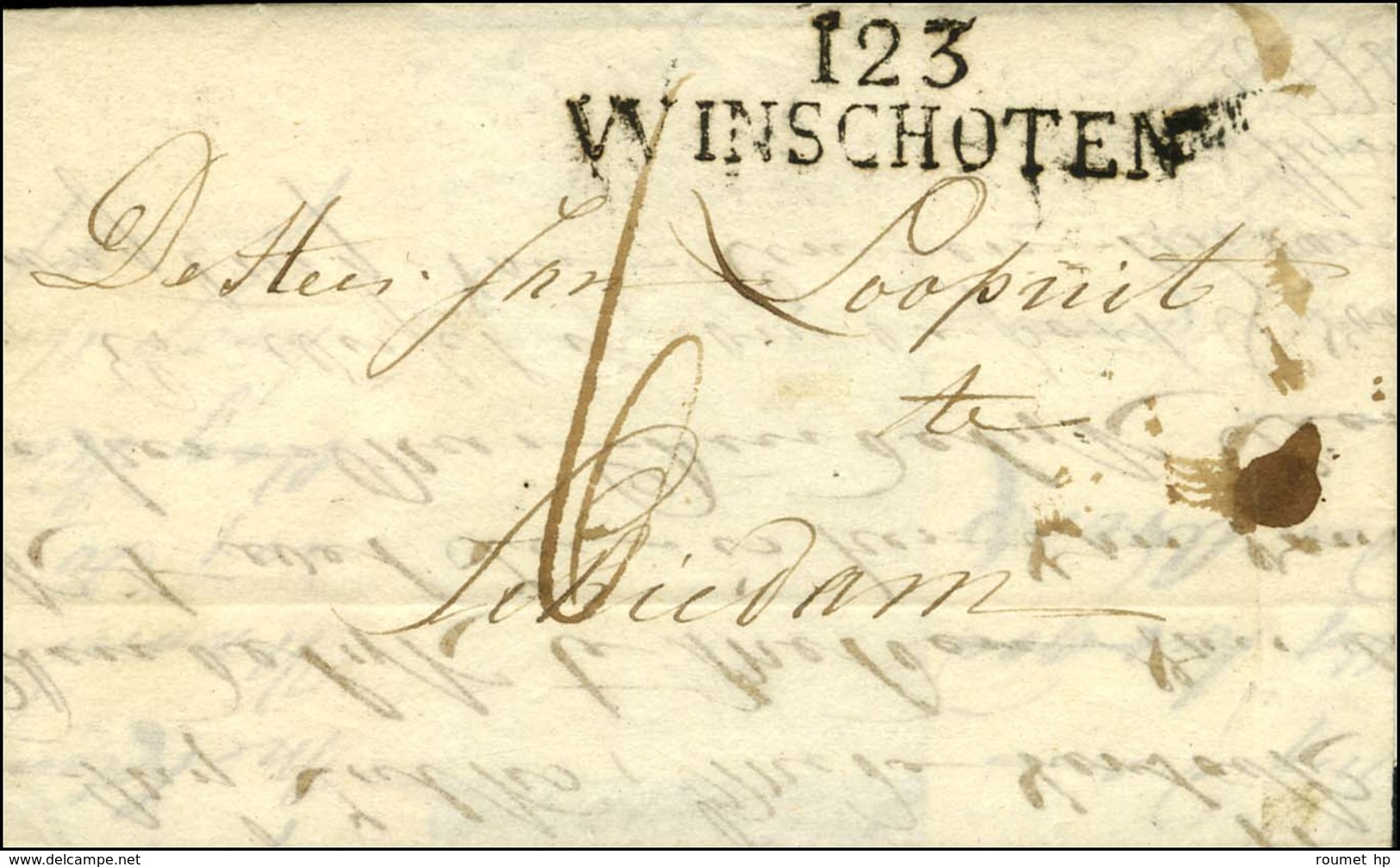 123 / WINSCHOTEN Sur Lettre Avec Texte Daté 1811. - TB / SUP. - ....-1700: Vorläufer