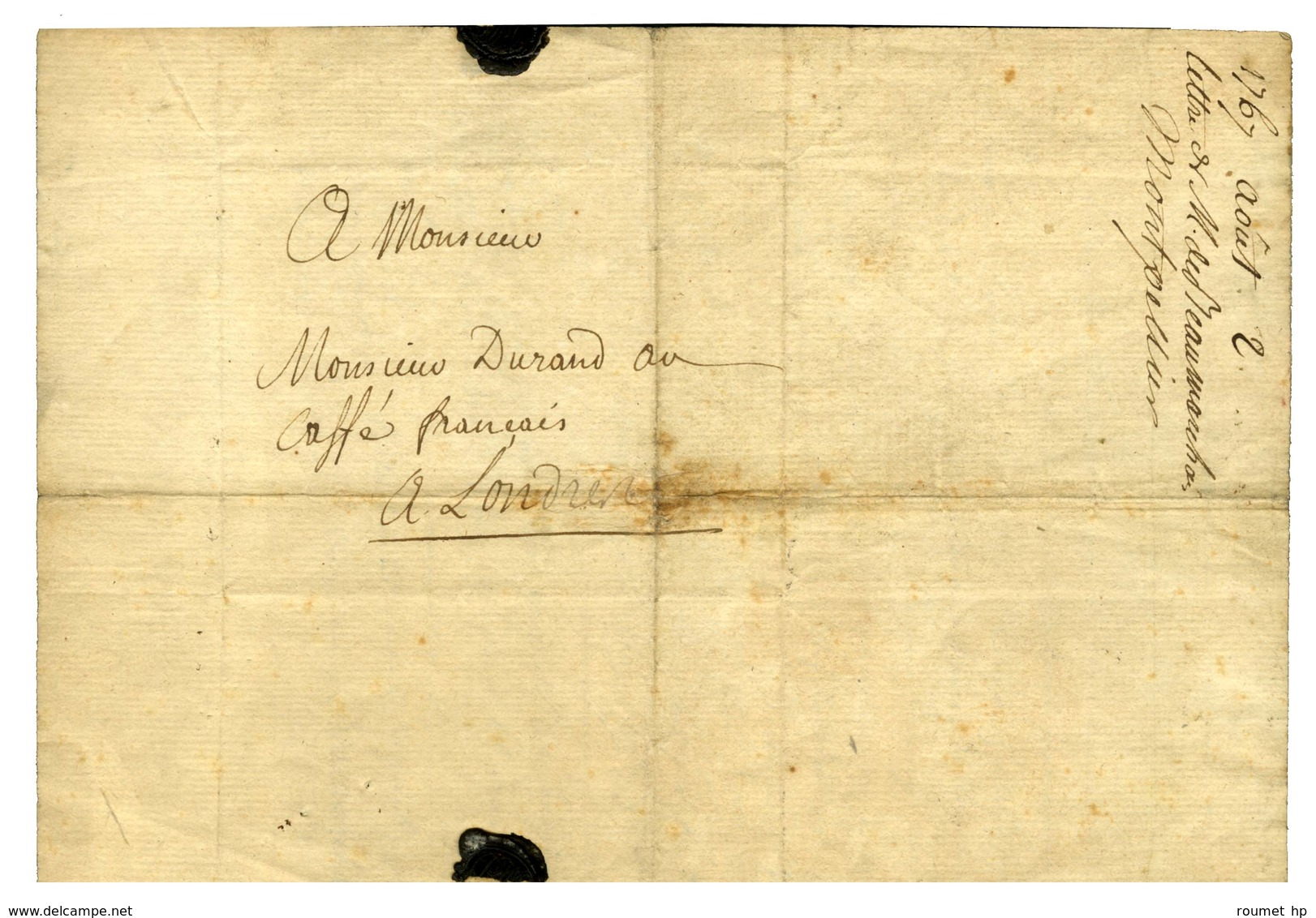 BEAUMARCHAIS Pierre Augustin Caron De (1732-1799), écrivain Et Homme D'affaires. - Altri & Non Classificati
