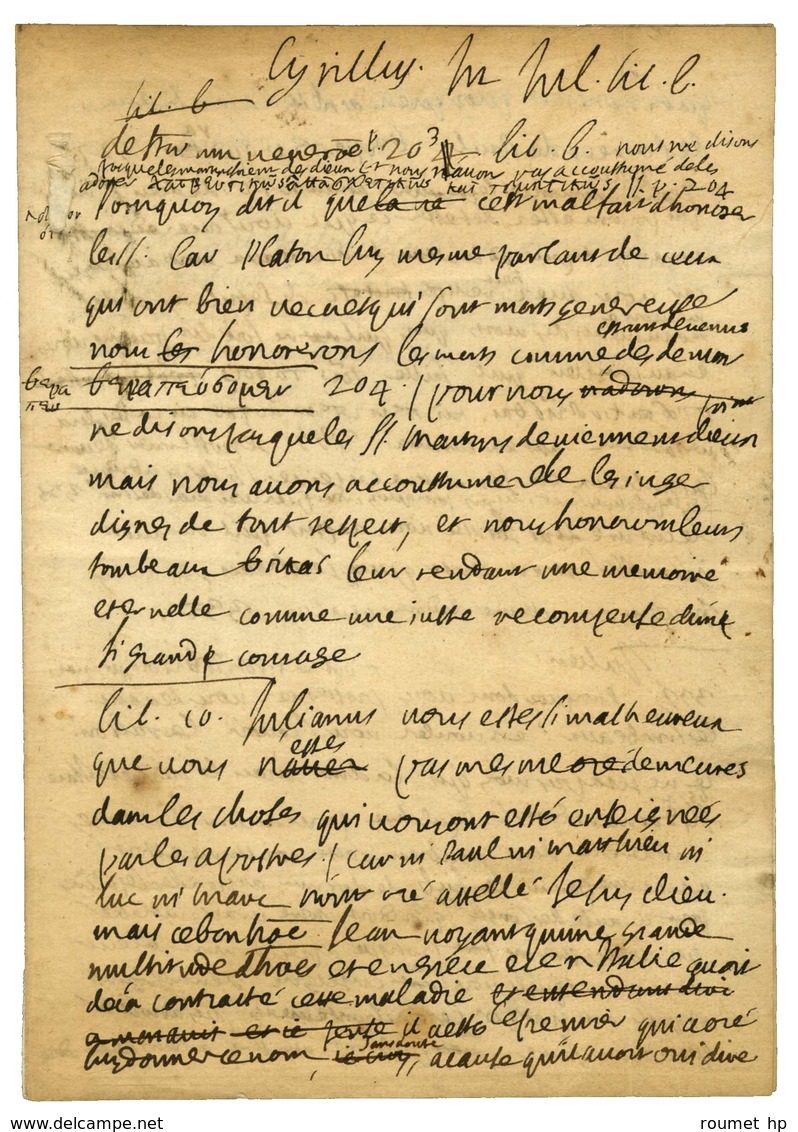 BOSSUET Jacques-Bénigne (1627-1704), évêque De Meaux, Prédicateur Et écrivain. - Andere & Zonder Classificatie