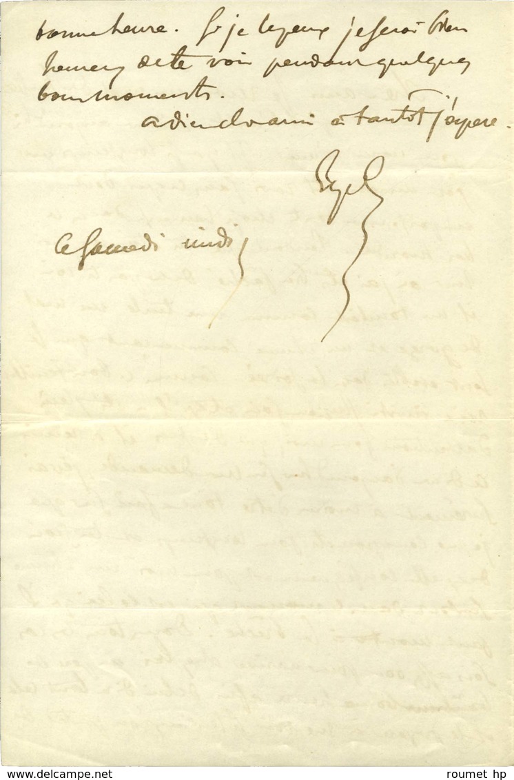 DELACROIX Eugène (1798-1863), Peintre. - Altri & Non Classificati