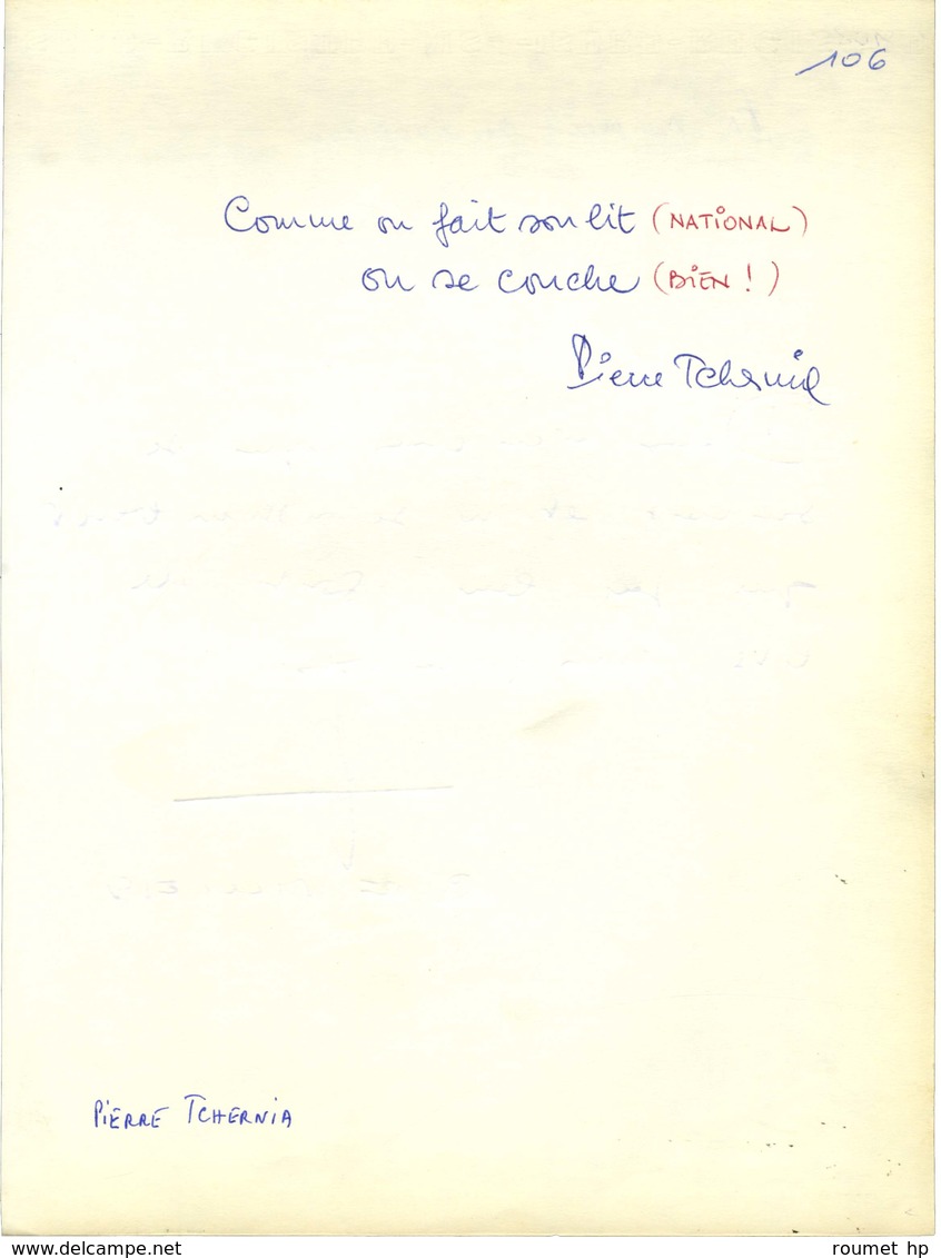 DRUON Maurice - TCHERNIA Pierre - VILLIERS Gérard De. - Other & Unclassified