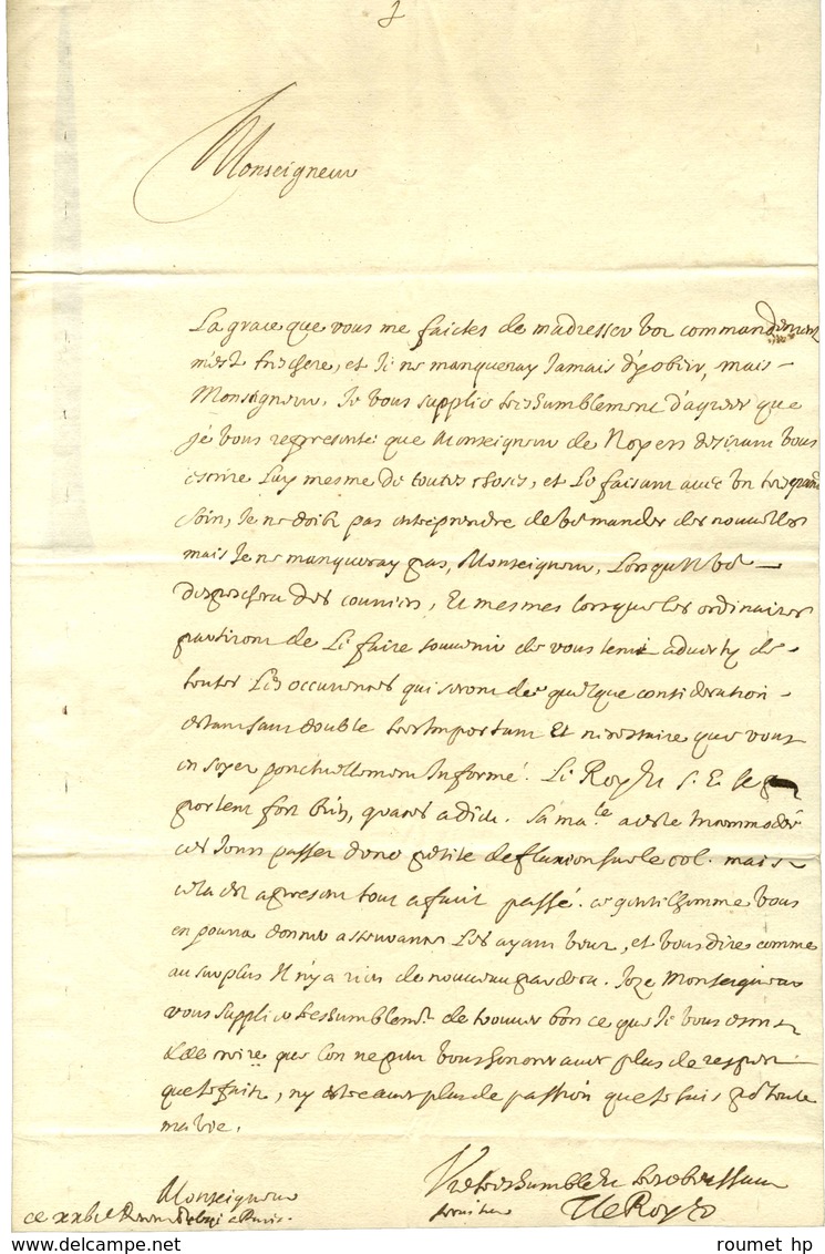 [MAILLÉ-BRÉZÉ Urbain De, Marquis De Brézé (1597-1650), Maréchal De France]. - Andere & Zonder Classificatie