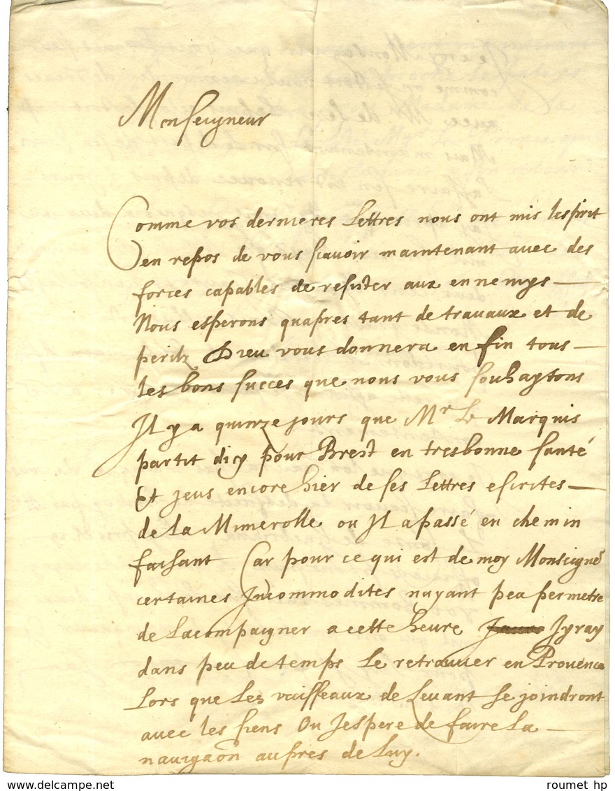 [MAILLÉ-BRÉZÉ Urbain De, Marquis De Brézé (1597-1650), Maréchal De France]. - Sonstige & Ohne Zuordnung