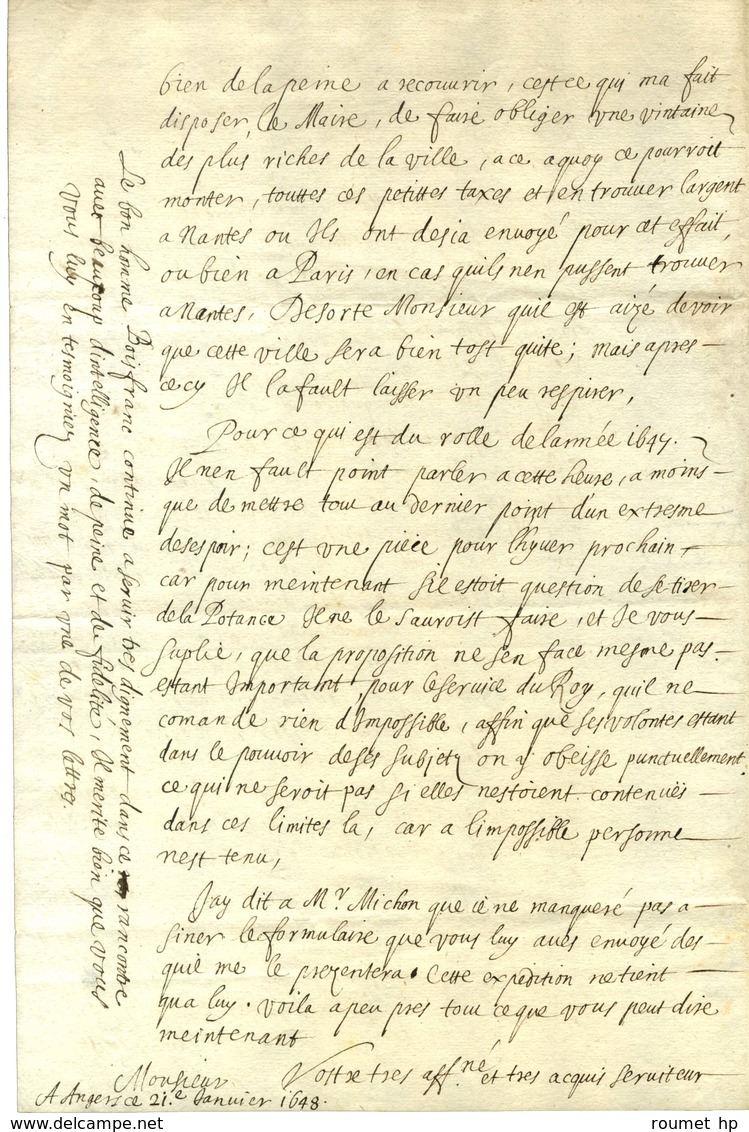 [MAILLÉ-BRÉZÉ Urbain De, Marquis De Brézé (1597-1650), Maréchal De France]. - Sonstige & Ohne Zuordnung