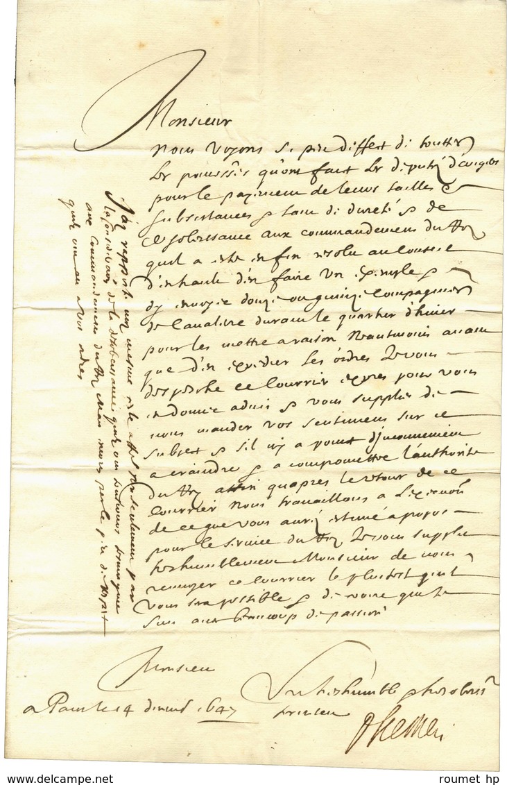 PARTICELLI D'HÉMERY Michel (1596-1650), Conseiller De Richelieu Sous Louis XIII Puis Surintendant Des Finances. - Other & Unclassified