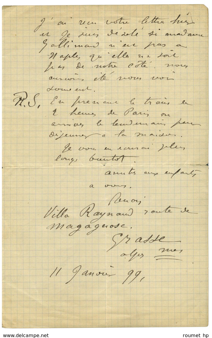 RENOIR Auguste, Pierre-Auguste Renoir, Dit (1841-1919), Peintre. - Andere & Zonder Classificatie