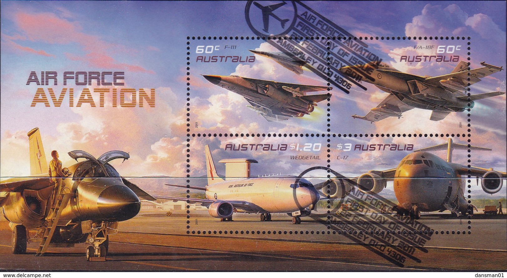 Australia 2011 Aviation M/S Used - Used Stamps