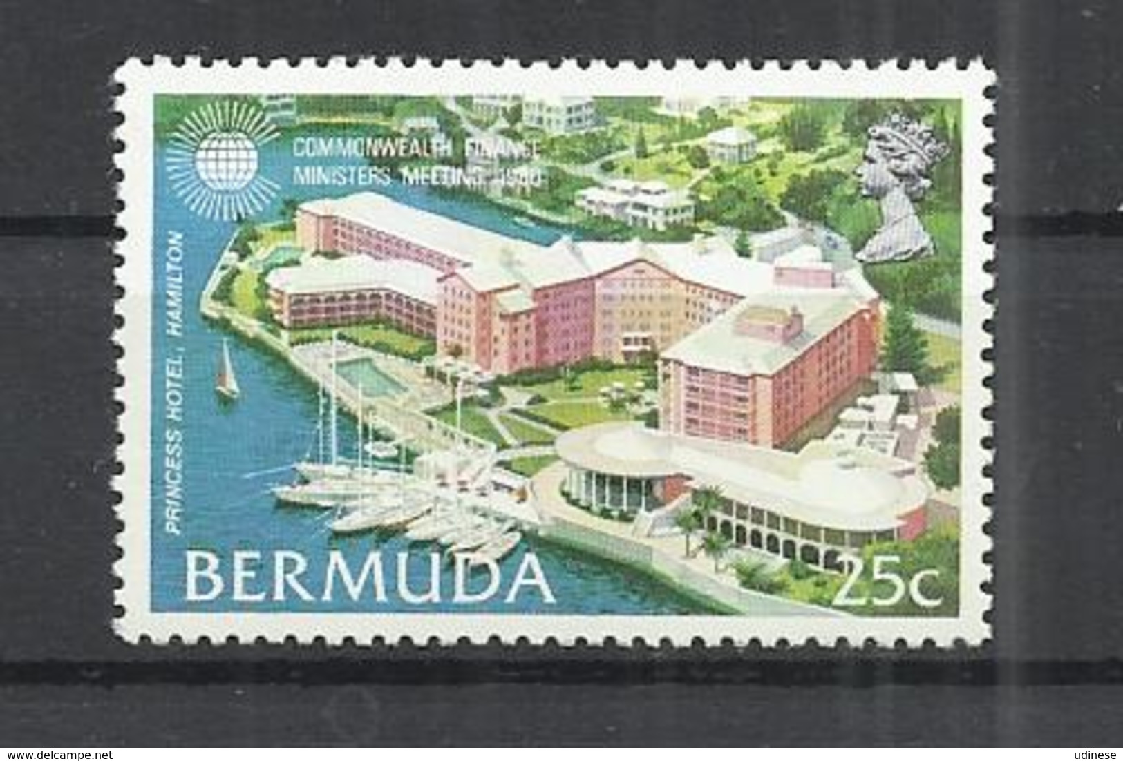 BERMUDA 1980 - COMMONWEALTH FINABCE MINISTERS MEETING - PRINCESS HOTEL - MNH MINT NEUF NUEVO - Bermuda