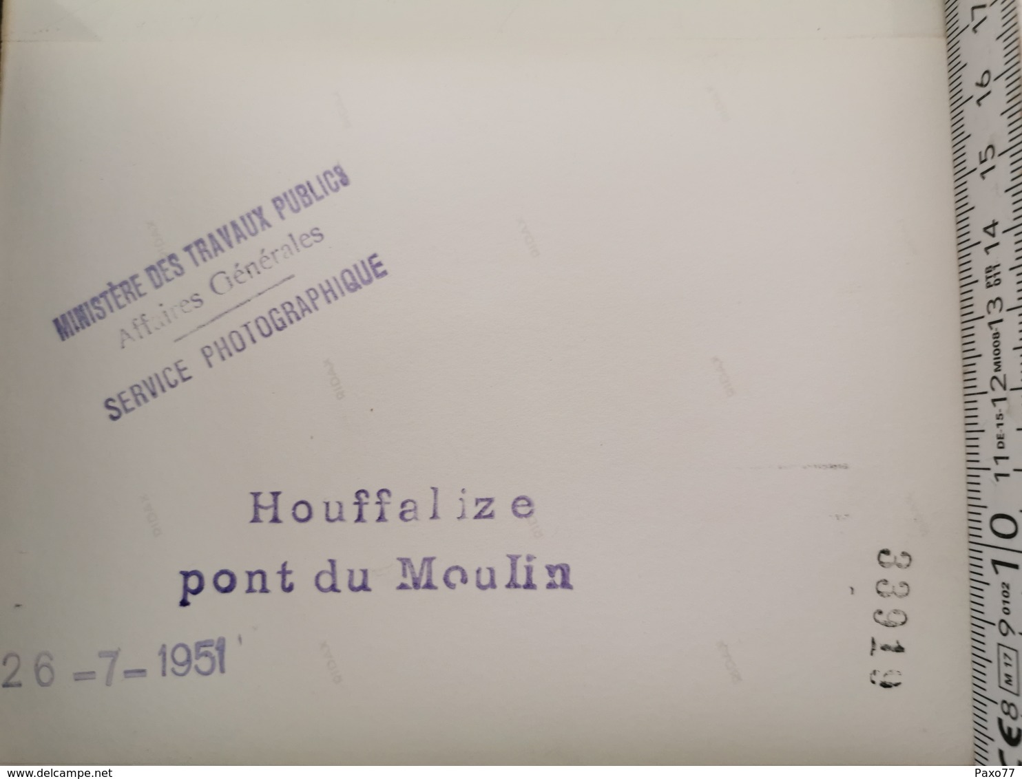 Photo Original 1951, Houffalize Pont Du Moulin - Houffalize