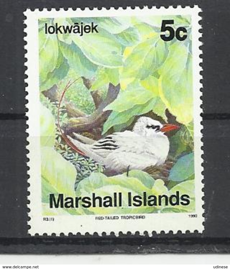 MARSHALL ISLANDS 1990 -  RED TAILED TROPICBIRD (PHAETON RUBRICAUDA) -  MNH MINT NEUF NUEVO - Otros & Sin Clasificación