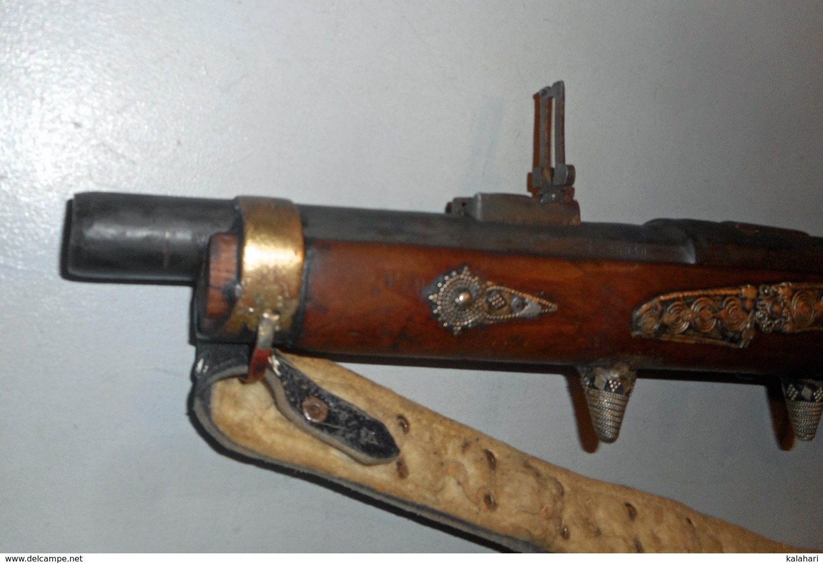 FUSIL ETHNIQUE DU YÉMEN, XIX° , FUSIL GRAS MODIFIE / DÉCORÉ, FILIÈRE DE DJIBOUTI, MOUKHALA TUFEK