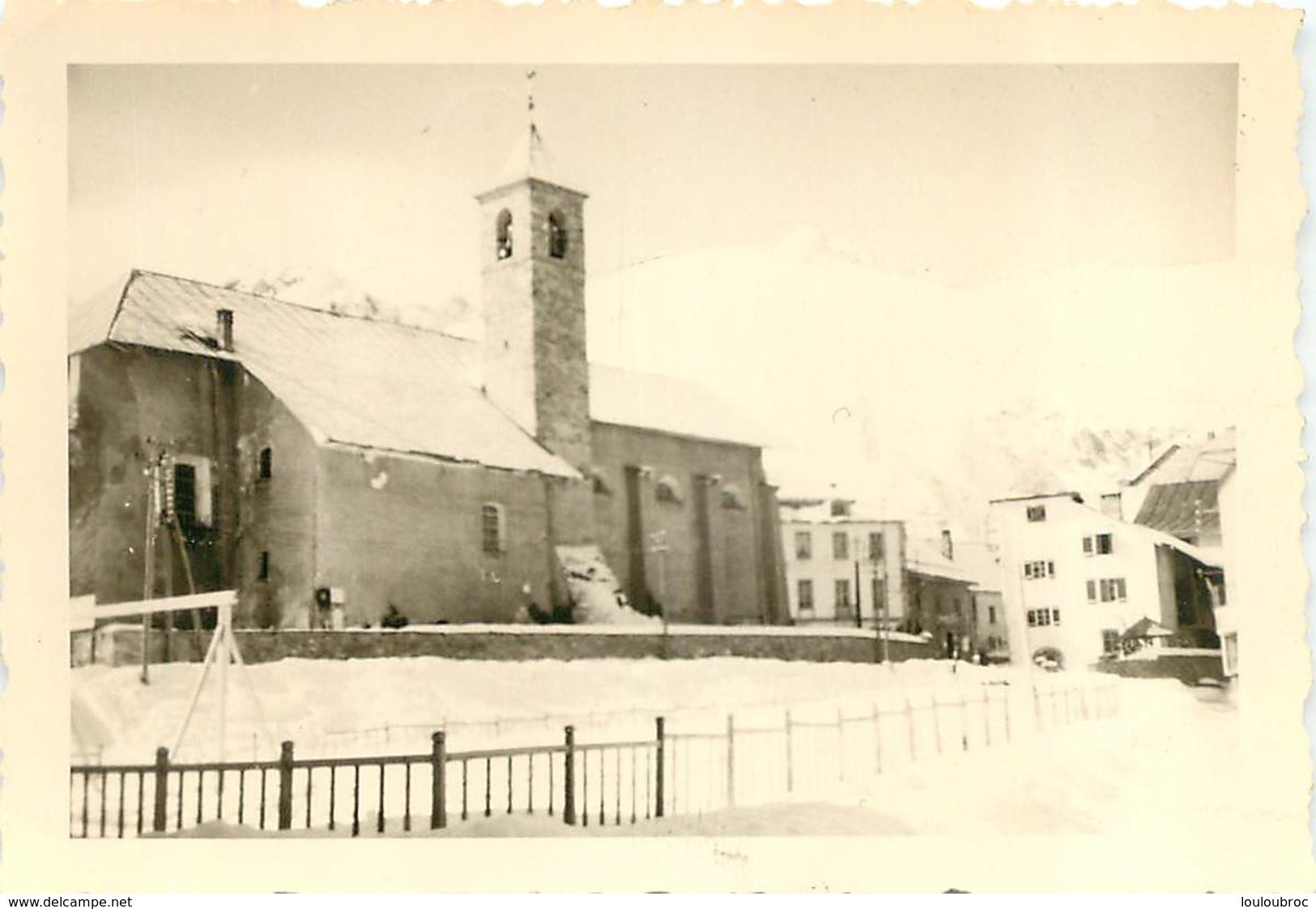 VALLOIRE EGLISE    PHOTO ORIGINALE FORMAT  11 X 8 CM - Orte