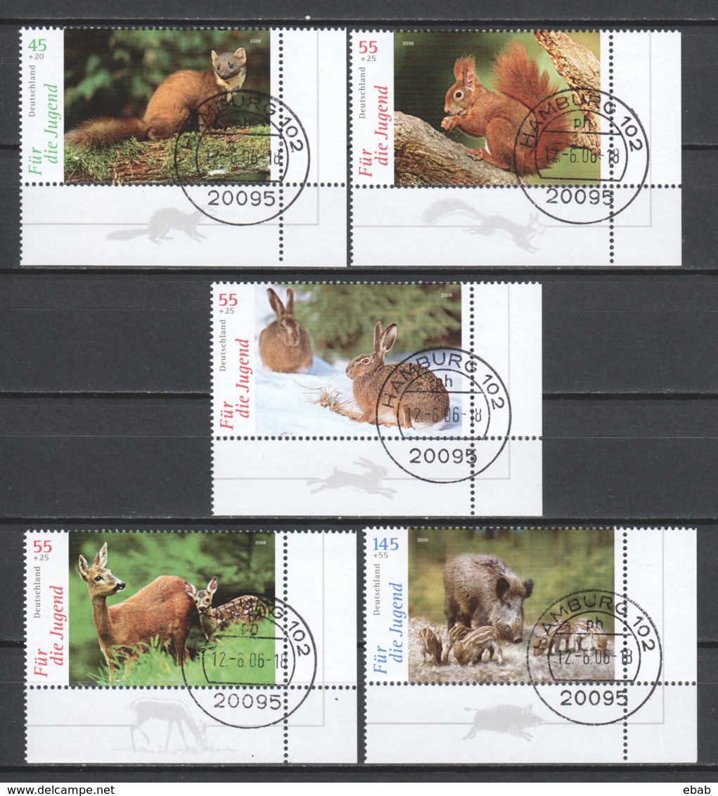 Germany Bund 2006 Mi 2539-2543 Canceled ANIMALS - Usati