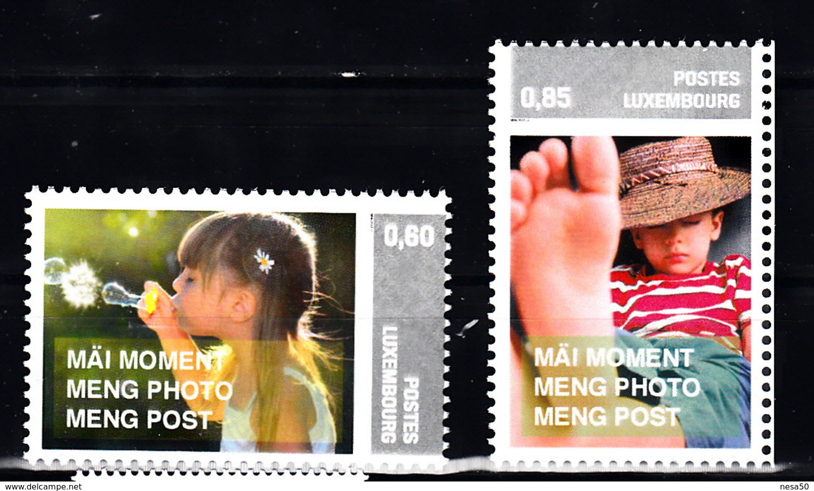 Luxemburg 2011 Mi Nr 1912 + 1913 , Postfris Zelfklevend, Kinderen, Children - Unused Stamps