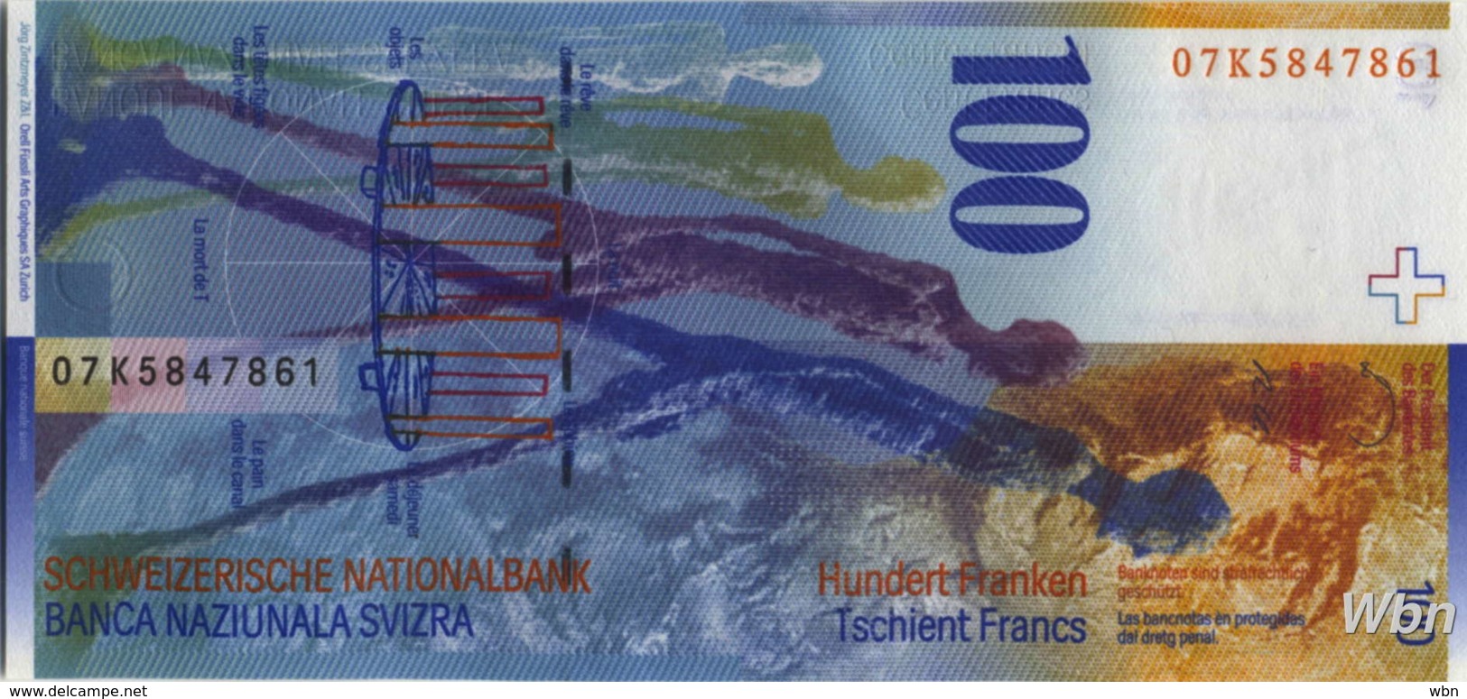 Suisse 100 Francs (P72h) 2007 -UNC- - Switzerland