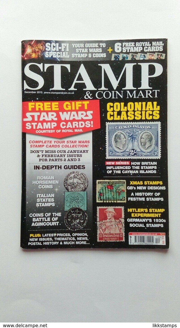 STAMP AND COIN MART MAGAZINE DECEMBER 2015 #L0124 (B6) - English (from 1941)